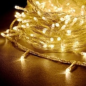 cheap Plug String Lights-50M/100M Outdoor Waterproof Light String 8 Modes Iron Shell Waterproof Garden String Lights for Christmas Festivals &amp; Parties
