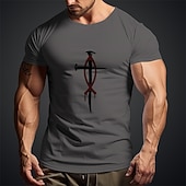  Homme Foi T-shirt 100% Coton Manche Courte Graphique Chemise Rouge T-shirt confortable Sport en Plein Air Fête Vêtements de créateurs de mode
