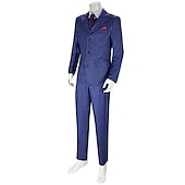 baratos Vestidos-Retro Vintage Loucos anos 20 Anos 20 Roupa Ternos / Conjuntos e Blazeres Cavalheiro Mafioso Homens Carnaval Ano Novo Traje de festa para noite Mascarilha Festa de Solteira Adulto Casaco Colete Camisa