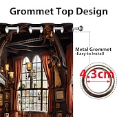 billiga Gardiner och draperier-2 paneler vintage bargardin draperier mörkläggningsgardin för vardagsrum sovrum kök fönster behandlingar värmeisolerat rum mörkläggning