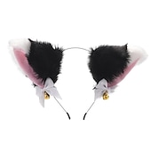 preiswerte Haarstyling-Zubehör-Katzenohren (gedämpftes Brot in Form von Katzenohren), Glöckchen-Haarband, Haar-Accessoires, japanisches Katzen-Kopfband, Halloween-Party, sexy Haarband