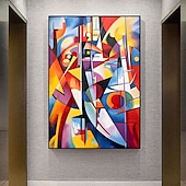 cheap Abstract Paintings-Large Abstract Art Painting on Canvas Hand-painted Original Colorful Canvas Wall Art Colourful Living room Painting on Canvas For Home Decor