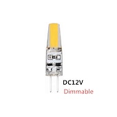 Χαμηλού Κόστους LED Bi-pin Λάμπες-10 τμχ led cob g4 3w λαμπτήρας λαμπτήρας 1505 cob λαμπτήρας σιλικόνης ac/dc 12v 220v dc12v 360 γωνία δέσμης αντικατάσταση λαμπτήρων led αλογόνου φώτα πολυέλαιου