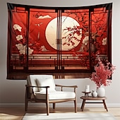 ieftine tapiserie peisajului-Anul Nou chinezesc agățat tapiserie artă de perete tapiserie mare decor mural fotografie fundal pătură perdea acasă dormitor living decor
