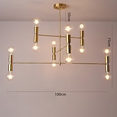 Χαμηλού Κόστους Σχέδιο Sputnik-led μενταγιόν 55/100cm φωτιστικό οροφής ρυθμιζόμενο ύψος μενταγιόν μοντέρνο φωτιστικό οροφής μέσα του αιώνα για σαλόνι, τραπεζαρία, κουζίνα