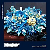 billige Byggeleker-kvinnedag gaver 917stk fantasi evig blomst byggeklosser plante blomst montering murstein kreativ skrivebordsdekorasjon romantisk gave barn leke valentinsdag morsdag gaver til mamma