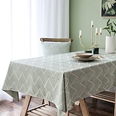 cheap Tablecloth-Nordic Style Thickened Cotton Linen Dining TableCloth, Anti Scalding and Anti Slip Tea TableCloth, Rectangular Desk Mat, TV Cabinet Decorative Cloth