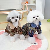 economico Cappotti-Cane Gatto Cappotto Giacca Moda Carino Inverno Caldo Morbido Lavabile Confortevole All&#039;aperto Sportivo Abbigliamento per Cani for Bichon Frisé Barboncino Volpino di Pomerania Cucciolo Papillon