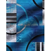 preiswerte Vintage Hemd-Herren Blumen Hemd Knopfhemd Langarm Vintage Abstrakt Alltagskleidung Ausgehen Wochenende Herbst Winter Umlegekragen Druck Button-Down Schwarz Blau Grün