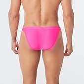 economico nuotata breve-Per uomo Pantaloncini da mare Slip da bagno Spiaggia Festa in piscina Traspirante Asciugatura rapida Vita elastica Liscio Breve Sport Informale Abbigliamento sportivo Nero Bianco Media elasticità
