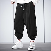 cheap Sweatpants-Men&#039;s Sweatpants Joggers Corduroy Pants Trousers Drawstring Elastic Waist Elastic Cuff Plain Comfort Breathable Casual Daily Holiday Sports Fashion Black Blue