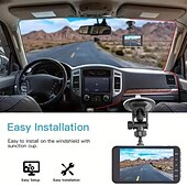 cheap Car DVR-4 Inch Dash Cam 1080P Car DVR Camera Touch Screen Dual-Lens Video Recorder Cycle Recording Video WIFI Driving Recorder