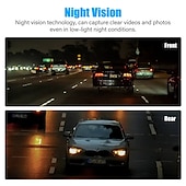 abordables DVR pour voiture-Caméra de tableau de bord 4 pouces pour voiture, dvr 24h hd 1080p, enregistreur vidéo à double objectif 1080p, boîte noire, dashcam de cycle, miroir, enregistreur de conduite
