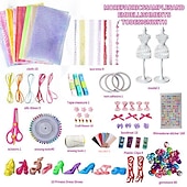 cheap Princess Doll Playsets-Children&#039;s Clothing Design DIY Doll Clothing Kindergarten Handicraft Class Creative Material Pack Clothing Fabric Tailor