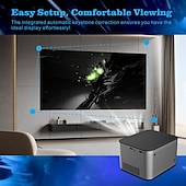 お買い得  プロジェクター-Salange hy350 プロジェクター フル hd 1080p アンドロイド 11.0 LED ホームシアター スマートフォンと互換性あり hdmi usb wifi ミラーリングビーマー