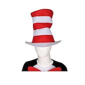 levne Filmové a TV kostýmy-Kočka v klobouku Kočka Cosplay kostým Chlapecké Dívčí Filmové kostýmy Anime Dívky Chlapci předvečer Všech svatých Plesová maškaráda Leotard / Kostýmový overal Šaty Klobouk