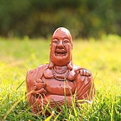 billiga Uteplatsdekoration-buddha flip | oväntad baksida, buddha prydnad, långfinger skrattande buddha staty, glad buddha staty för heminredning, unik present till vänner