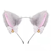 preiswerte Haarstyling-Zubehör-Katzenohren (gedämpftes Brot in Form von Katzenohren), Glöckchen-Haarband, Haar-Accessoires, japanisches Katzen-Kopfband, Halloween-Party, sexy Haarband