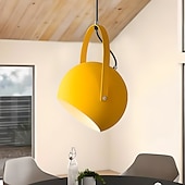 economico Luci a sospensione-lampada a sospensione in stile moderno, lampadario a testa singola con vite e27, paralume in alluminio artistico con personalità creativa, apparecchi di illuminazione per la decorazione del soggiorno