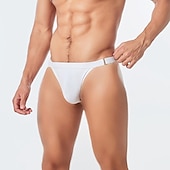 economico nuotata breve-Per uomo Pantaloncini da mare Slip da bagno Spiaggia Festa in piscina Traspirante Asciugatura rapida Vita elastica Liscio Breve Sport Informale Abbigliamento sportivo Nero Bianco Media elasticità