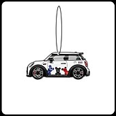 halpa Riipukset ja koristeet-2kpl mini cooper yleisauto aromaterapia riipus tuoksuva tabletti tarrat erikoisilmanraikastin auton sisustustarvikkeet