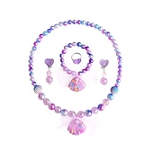 preiswerte Tragbare Accessoires-Festival Performance Requisiten Prinzessin Kleid Zubehör Set Meerjungfrau farbiger Schmuck Mädchen Kleid Zubehör Kinder