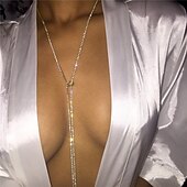 preiswerte Zubehör und mehr-Halsketten Körper-Kette / Bauchkette Para Cuerpo Elegant und luxuriös Glanz Sexy Strass Für Scheibe Cosplay Karneval Damen Modeschmuck Modeschmuck