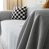 economico Coperte per divano-Copridivano In Ciniglia Tinta Unita Moderno E Minimalista Antigraffio Di Gatto Pacchetto Completo Copridivano Universale Per Tutte Le Stagioni
