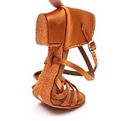 voordelige Dansschoenen voor kinderen-Meisjes satijnen latin dansschoenen met bandjes, flexibele zool en lage hak – ideaal voor ballroom- of salsa-optredens