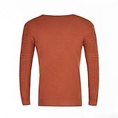 abordables Pull col rond-Homme Pull Pull en maille torsadée A côtes Tricoter Tricoté Plein Col V Garder au chaud Décontractées Usage quotidien Vacances Vêtement Tenue Automne hiver caramel Noir M L XL