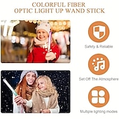 cheap Novelties-3/5/10pcs LED Glow Sticks LED Party Sticks Flash Twinkling Light Multi-color Sticks Glow Sticks With Lanyard Suitable For Birthday Parties Small Gifts For Halloween And Christmas Parties
