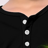 abordables Visión 3D y Geometría del Niño-San Patricio Chico 3D Trébol de Cuatro Hojas Camiseta henley Manga Larga Impresión 3D Primavera Otoño Deportes Moda Ropa de calle Poliéster Niños 3-12 años Cuello Barco Exterior Casual Diario Ajuste