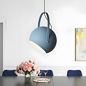 economico Luci a sospensione-lampada a sospensione in stile moderno, lampadario a testa singola con vite e27, paralume in alluminio artistico con personalità creativa, apparecchi di illuminazione per la decorazione del soggiorno