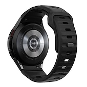 olcso Samsung óraszíjak-Óraszíj mert Samsung Galaxy Watch 7/6/5/4 40/44mm, Galaxy Watch 5 Pro 45mm, Galaxy Watch 4/6 Classic 42/46/43/47mm, Watch 3, Active 2, Gear S2 Szilikon Csere Szíj Vízálló Állítható Légáteresztő