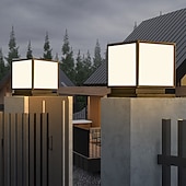 abordables Lampadaire sur poteau-colonne lumineuse extérieure ip65 e26 colonne lumineuse en verre étanche extérieure carrée led colonne lumineuse villa cour clôture paysage colonne lumineuse colonne en aluminium lumineuse