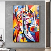 cheap Abstract Paintings-Large Abstract Art Painting on Canvas Hand-painted Original Colorful Canvas Wall Art Colourful Living room Painting on Canvas For Home Decor