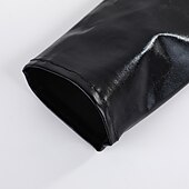abordables Articles de fête-Gants en cuir verni sexy cosplay gants serrés et allongés avec revêtement en cuir brillant gants de performance de danse en tube d&#039;acier ds