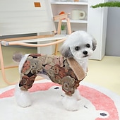 economico Cappotti-Cane Gatto Cappotto Giacca Moda Carino Inverno Caldo Morbido Lavabile Confortevole All&#039;aperto Sportivo Abbigliamento per Cani for Bichon Frisé Barboncino Volpino di Pomerania Cucciolo Papillon