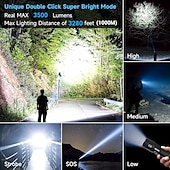 economico torce elettriche-Torcia laser bianca da 40 W per esterni super luminosa m60 lep torcia USB ricaricabile zoom illuminazione da campeggio extra lunga