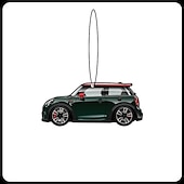 halpa Riipukset ja koristeet-2kpl mini cooper yleisauto aromaterapia riipus tuoksuva tabletti tarrat erikoisilmanraikastin auton sisustustarvikkeet