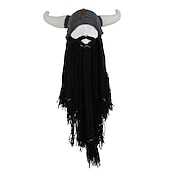 Medieval Renaissance Hat Mask Horned Helmet Pirate Viking Fancy Dress Men's Women's Kings Day Masquerade Party LARP Adults' Hat 21