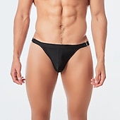 economico nuotata breve-Per uomo Pantaloncini da mare Slip da bagno Spiaggia Festa in piscina Traspirante Asciugatura rapida Vita elastica Liscio Breve Sport Informale Abbigliamento sportivo Nero Bianco Media elasticità