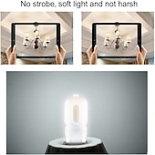 ieftine Lumini LED Bi-pin-Bec led g9 3000k alb cald/6000k lumină albă 3/5w 30w/50w echivalent cu halogen g9 bipin bec de colț cu fascicul 360 pentru iluminarea casei capac transparent (pachet de 5)