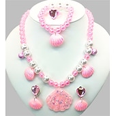 preiswerte Tragbare Accessoires-Festival Performance Requisiten Prinzessin Kleid Zubehör Set Meerjungfrau farbiger Schmuck Mädchen Kleid Zubehör Kinder
