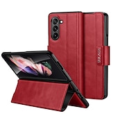 economico Cover Samsung-Custodia per telefono per Samsung Galaxy Z Fold 6 Z Fold 5 Z Fold 4 Z Fold 3 Z Fold 2 copertura posteriore con supporto stand magnetico antiurto retro TPU PU pelle