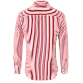 cheap Men&#039;s Button Down Shirts-Men&#039;s Shirt Dress Shirt Button Down Shirt Black White Red Long Sleeve Stripes Lapel Spring &amp;  Fall Office &amp; Career Wedding Party Clothing Apparel