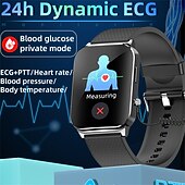 economico Smartwatch-Orologio Smart EP03 per Uomini 24h PTT ECG Frequenza Cardiaca Pressione Sanguigna Temperatura Bracciale Monitoraggio Non Invasivo della Glicemia Smartwatch