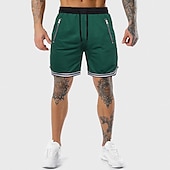 cheap Mens Active Shorts-Men&#039;s Athletic Shorts Basketball Shorts Running Shorts Gym Shorts Sports Going out Weekend Breathable Quick Dry Running Casual Pocket Drawstring Elastic Waist Plain Knee Length Gymnatics Activewear