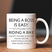 Недорогие Кружки и чашки-1шт лучшая подарочная кружка на день босса для женщин и мужчин керамическая кофейная чашка на 11 унций подарки босса для женщин забавные подарки для офиса босса подарки на день рождения для женщин