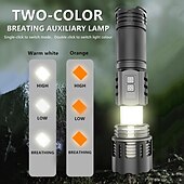 cheap Tactical Flashlights-White Laser Super Powerful Flashlight 5000LM TYPE-C Rechargeable Torch Light High Power LED Flashlight Tactical Lantern
